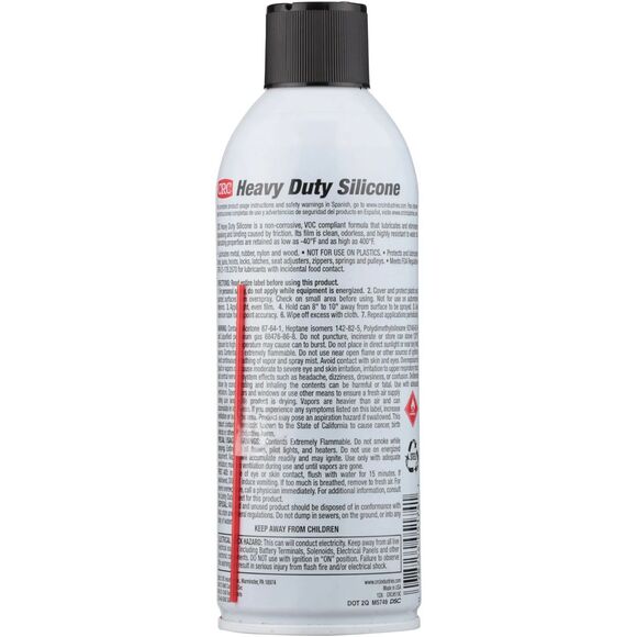 CRC Heavy Duty Silicone Lubricant, 11 oz - Picture 2 of 2